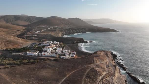Fuerteventura Isla Canaria Línea Costera Tarde Europa — Vídeo de stock