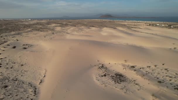 Fuerteventura Isola Delle Canarie Deserto Lungo Costa — Video Stock