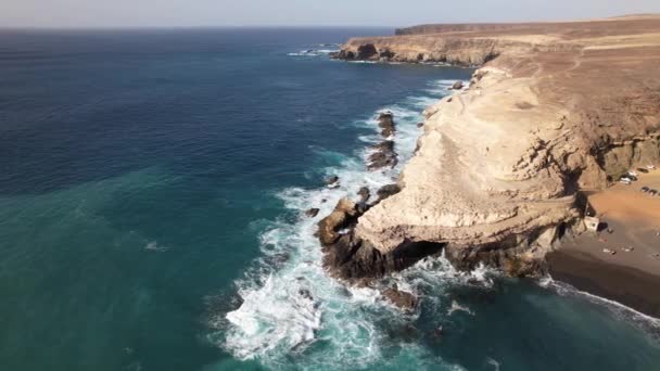Fuerteventura Islas Canarias Costa Playa Una Ciudad Turística — Vídeos de Stock