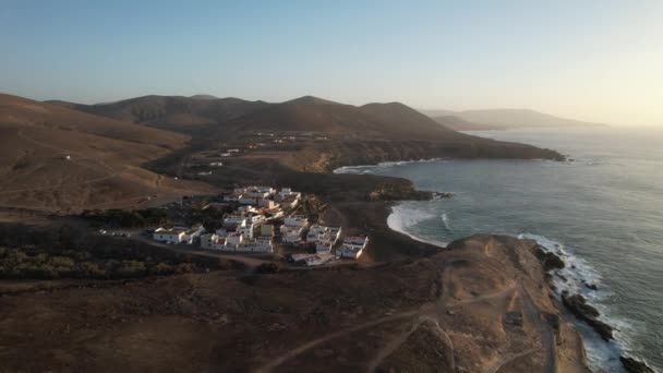 Fuerteventura Isole Canarie Litorale Spiaggia Una Città Turistica — Video Stock