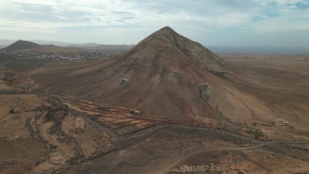 Fuerteventura Kanarische Inseln Berge Und Gefrorene Vulkane — Stockvideo