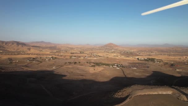 Windmill Fuerteventura Canary Islands Aerial View — Stock Video