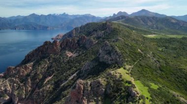 Fransa 'nın güney kıyısındaki Amazing Cote D Azur. Seyahat fotoğrafçılığı. Yüksek kalite 4k görüntü