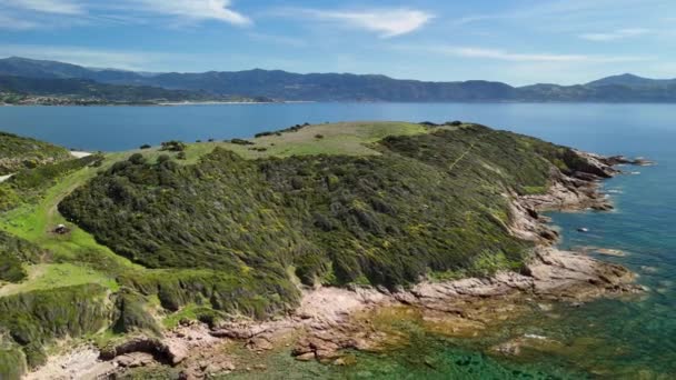 Najlepsze Plaże Korsyce Filmik Dronami Trzech Plaż Wysokiej Jakości Materiał — Wideo stockowe