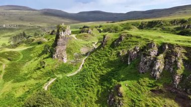 İskoçya 'daki Ilse of Skye' ın çarpıcı hava perspektiflerine tanık olun. Dramatik uçurumlar, yeşil manzaralar ve bu ikonik varış yerini tanımlayan doğal güzellikler sergileniyor..