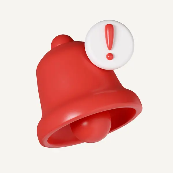 Rojo Peligro Atención Campana Alerta Notificaciones Emergencia Sobre Alerta Rescate —  Fotos de Stock