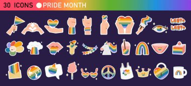 Gurur ayı ikonu. Vektör illüstrasyonu.