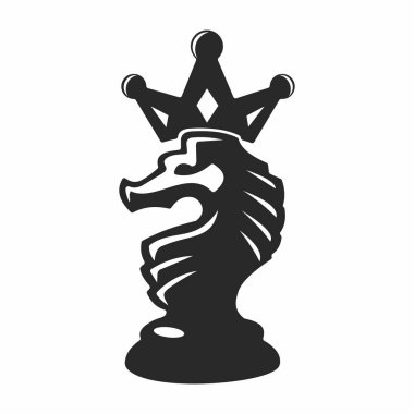 Satranç Atı Kral Logosu Çizimi