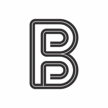 LetterBS Logosunun illüstrasyon vektörü grafiği