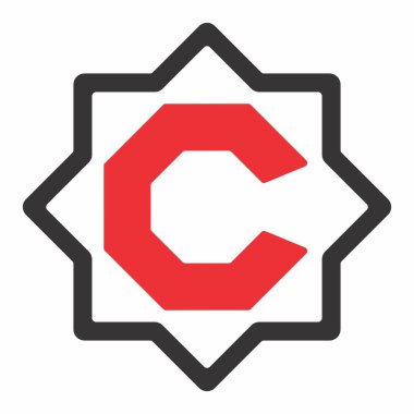 C Harfi Altıgen Logosu Çizelgesi