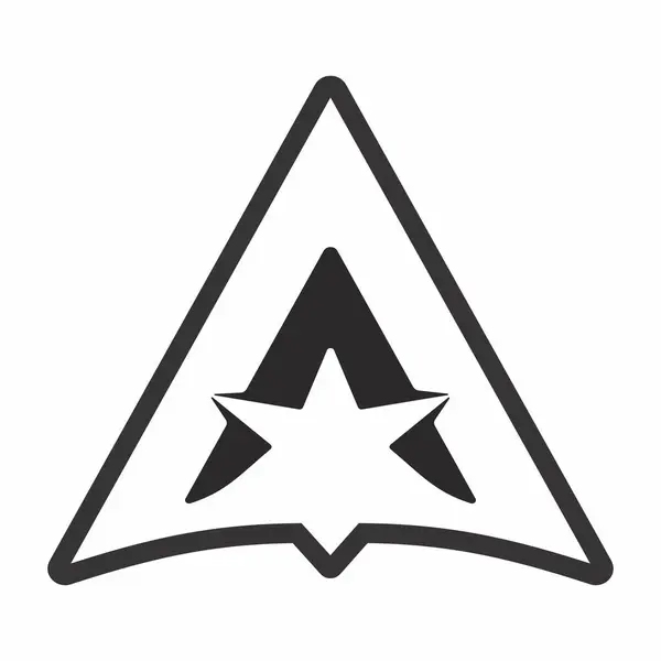 AA Yıldız Logosu İllüstrasyon Vektörü Grafiği