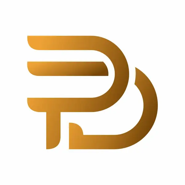 Harf PD logosunun görüntü vektörü grafiği