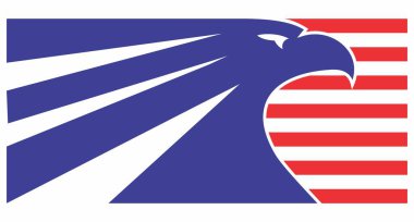 Amerikan kartalı baş logosunun görüntü vektörü grafiği