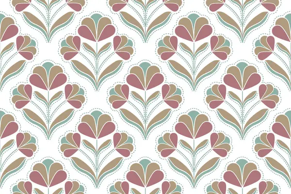 Çiçek deseni pürüzsüz, amber çiçekleri silueti, el yapımı botanik.