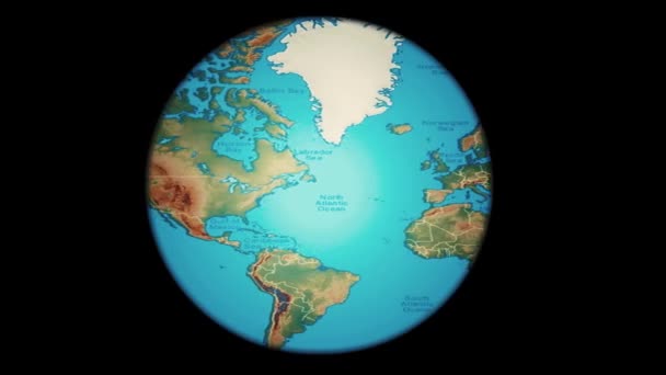 地球の回転 地球の回転 — ストック動画