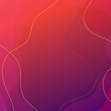 Elementlerle Kırmızı Gradyan Arkaplanı