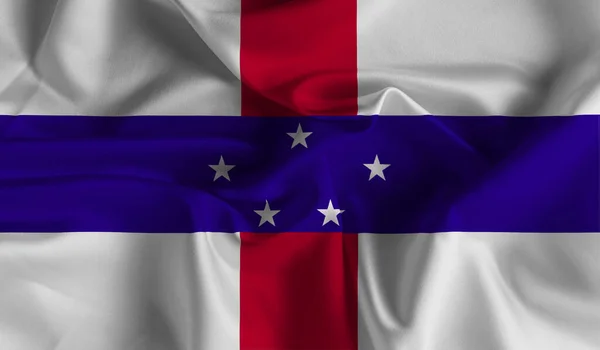 オランダ領アンティル諸島の旗 オランダの国旗 3Dイラスト — ストック写真