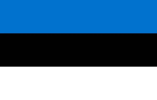 High detailed flag of Estonia. National Estonia flag. Europe. 3D illustration.