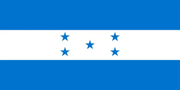 Honduras 'ın yüksek detaylı bayrağı. Ulusal Honduras bayrağı. Kuzey Amerika. 3B illüstrasyon.