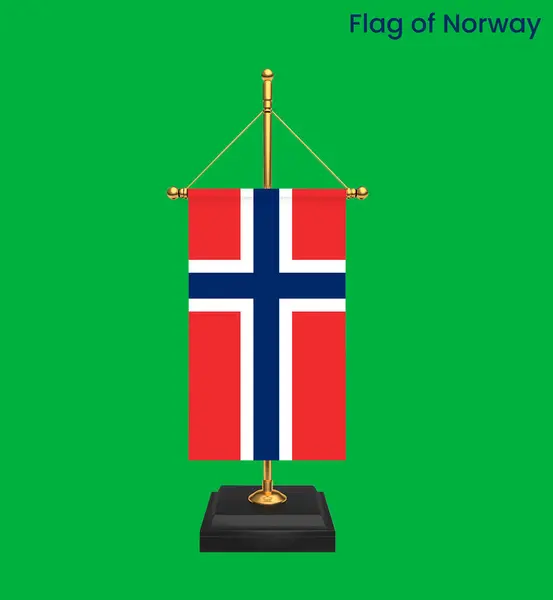 High detailed flag of Norway. National Norway flag. Europe. 3D illustration.