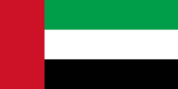 High detailed flag of United arab emirates. National United arab emirates flag. Asia. UAE. 3D illustration.