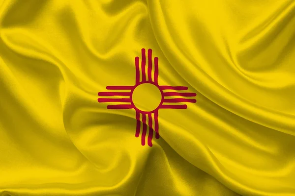 stock image High detailed flag of New Mexico. New Mexico state flag, National New Mexico flag. Flag of state New Mexico. USA. America.