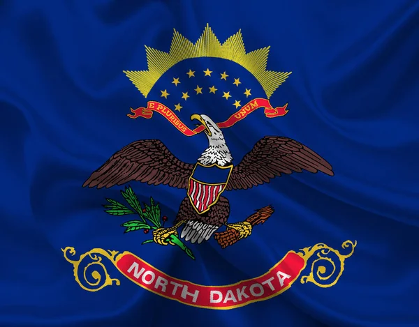 High Detailed Flag North Dakota North Dakota State Flag National — Stock Photo, Image