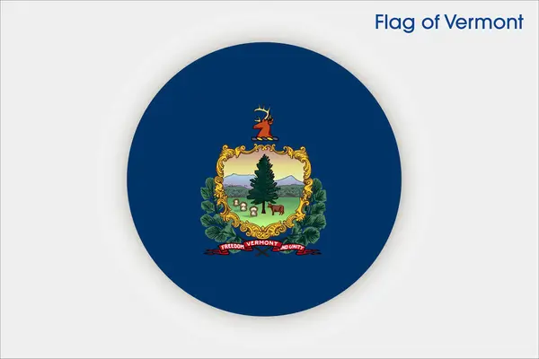 Vermonts Flagga Vermontflaggan Vermontflaggan Staten Vermonts Flagga Usa Förenta Staterna — Stock vektor