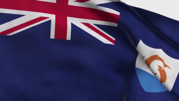 Hög Detaljerad Flagga Anguilla Nationell Anguilla Flagga Render Flagga För — Stockvideo