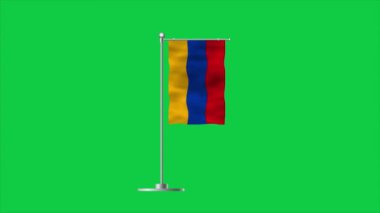 Ermenistan bayrağı. Ulusal Ermeni bayrağı. Asya. 3B illüstrasyon.