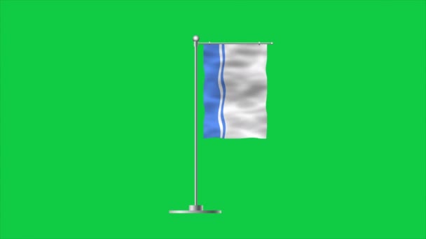 Hohe Detaillierte Flagge Der Republik Altai Nationalflagge Der Republik Altai — Stockvideo