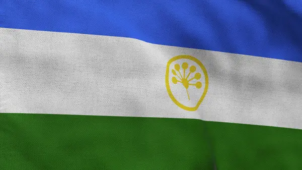 Alta Bandera Detallada Bashkortostán Bandera Nacional Bashkortostán Ilustración — Foto de Stock