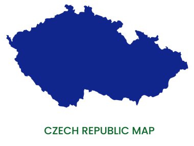 Çek Cumhuriyeti 'nin yüksek detaylı haritası. Çek Cumhuriyeti 'nin ana hatları. Avrupa