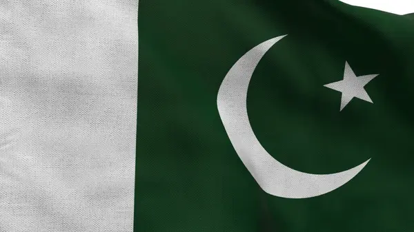 stock image High detailed flag of Pakistan. National Pakistan flag. Asia. 3D illustration.