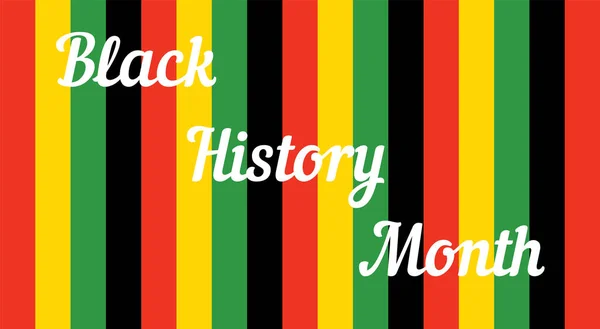 Siyahların Tarihi Ayı Kutluyoruz Vektör Llüstrasyon Tasarımı — Stok Vektör