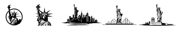 Logo Fête Indépendance Des États Unis Des États Unis Amérique — Image vectorielle