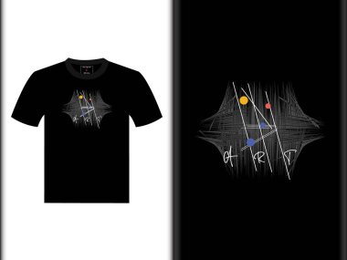 Sanat Vektörü T-Shirt Tasarımı EPS Özel Tasarım