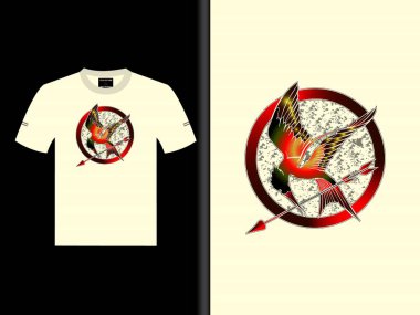 Birds T-Shirt Tasarımı Özel Tasarım Vektör EPS