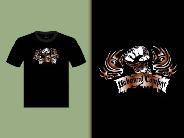 Combat T-Shirt Vektör Tasarımı