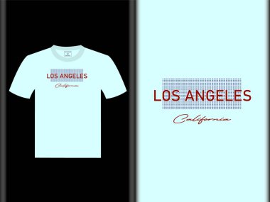 Los Angeles Tişört Vektör Tasarımı
