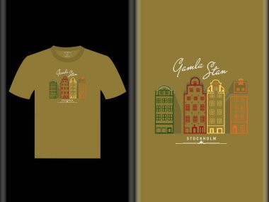 Gamla stan t-shirt tasarımı