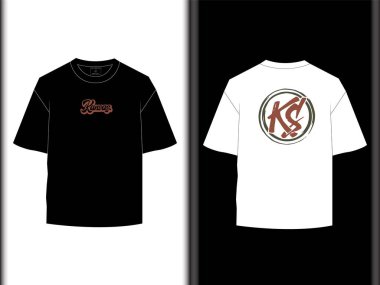 Kansas KS Vector Drop Tişört Tasarımı