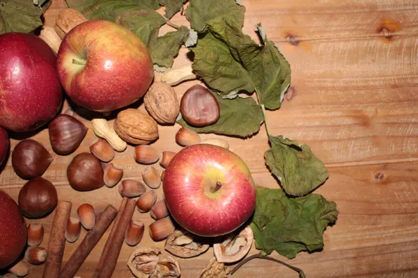 Sonbaharda hasattan sonra elma