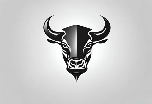 Bull head logo symbol for logo, design and branding v1