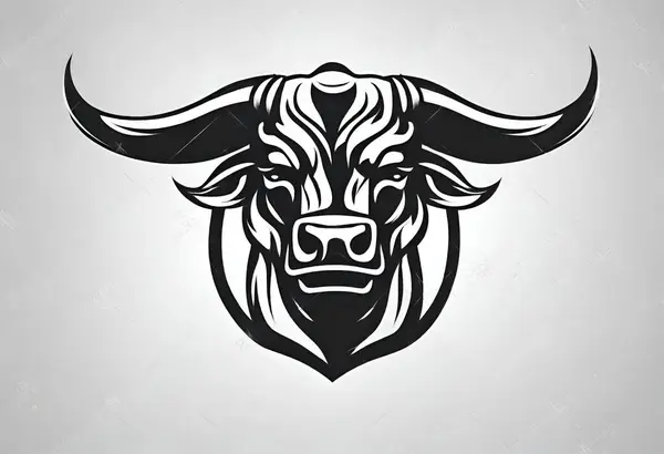 buffalo head logo vector illustration design