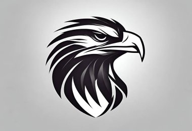 Kartal başlı kartal logosu simgesi, Marka Logosu, v24