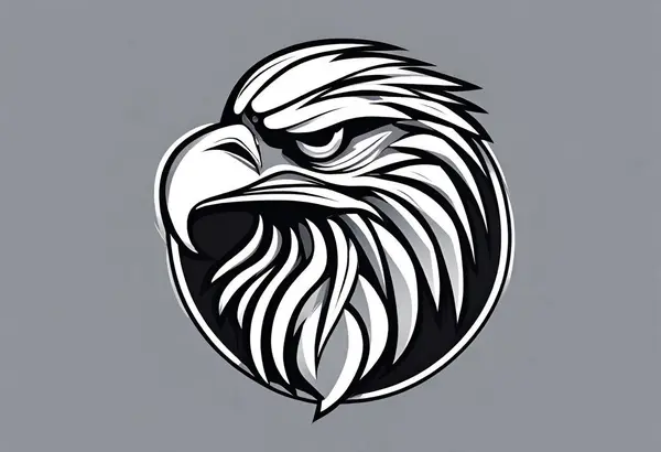 Eagle Head Eagle Logo Symbol, Logo Elegant Element for Brand, v32