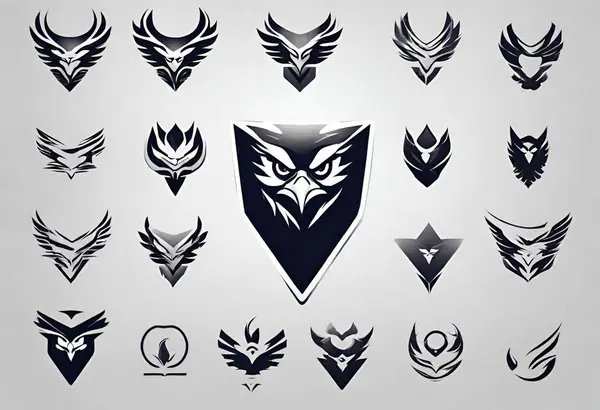 Símbolo Logotipo Águia Cabeça Águia Logotipo Elemento Elegante Para Marca — Fotografia de Stock