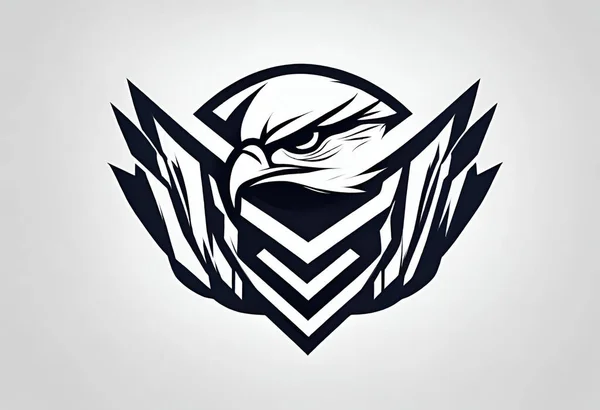 Символ Логотипу Eagle Head Eagle Елегантний Елемент Логотипу Бренду — стокове фото
