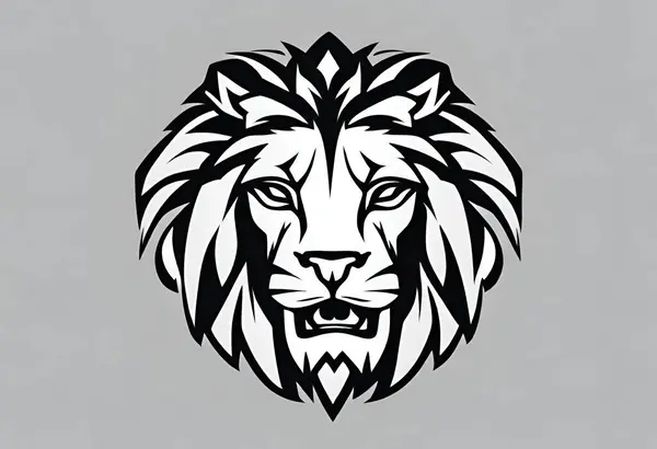 Lion Head Lion 브랜드 V11에 우아한 — 스톡 사진